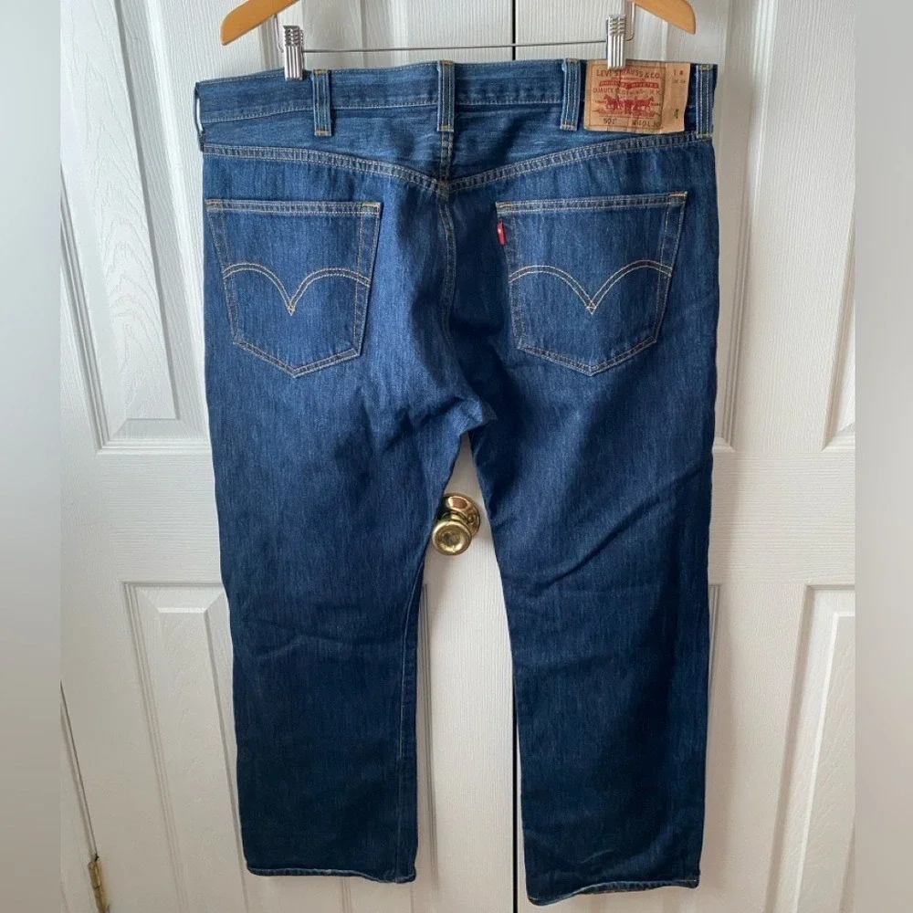 Levi's Lot of 2 501 Dark Stonewash Original Straight Button Fly Jeans‎ SZ 40/30